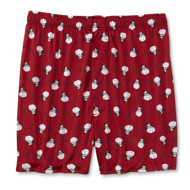 Joe Boxer Men's Christmas Boxer Shorts Snowman