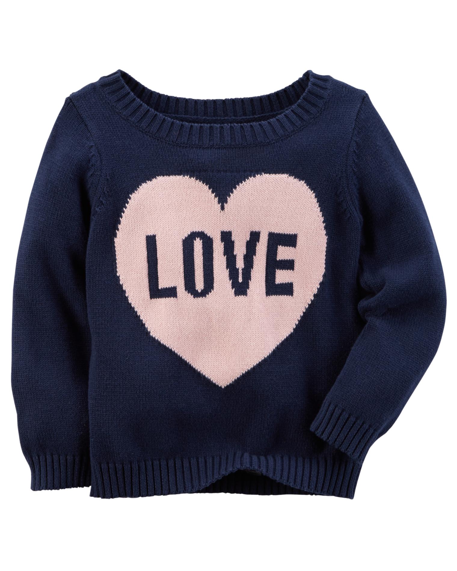 Carter's Toddler Girls' Sweater - Love
