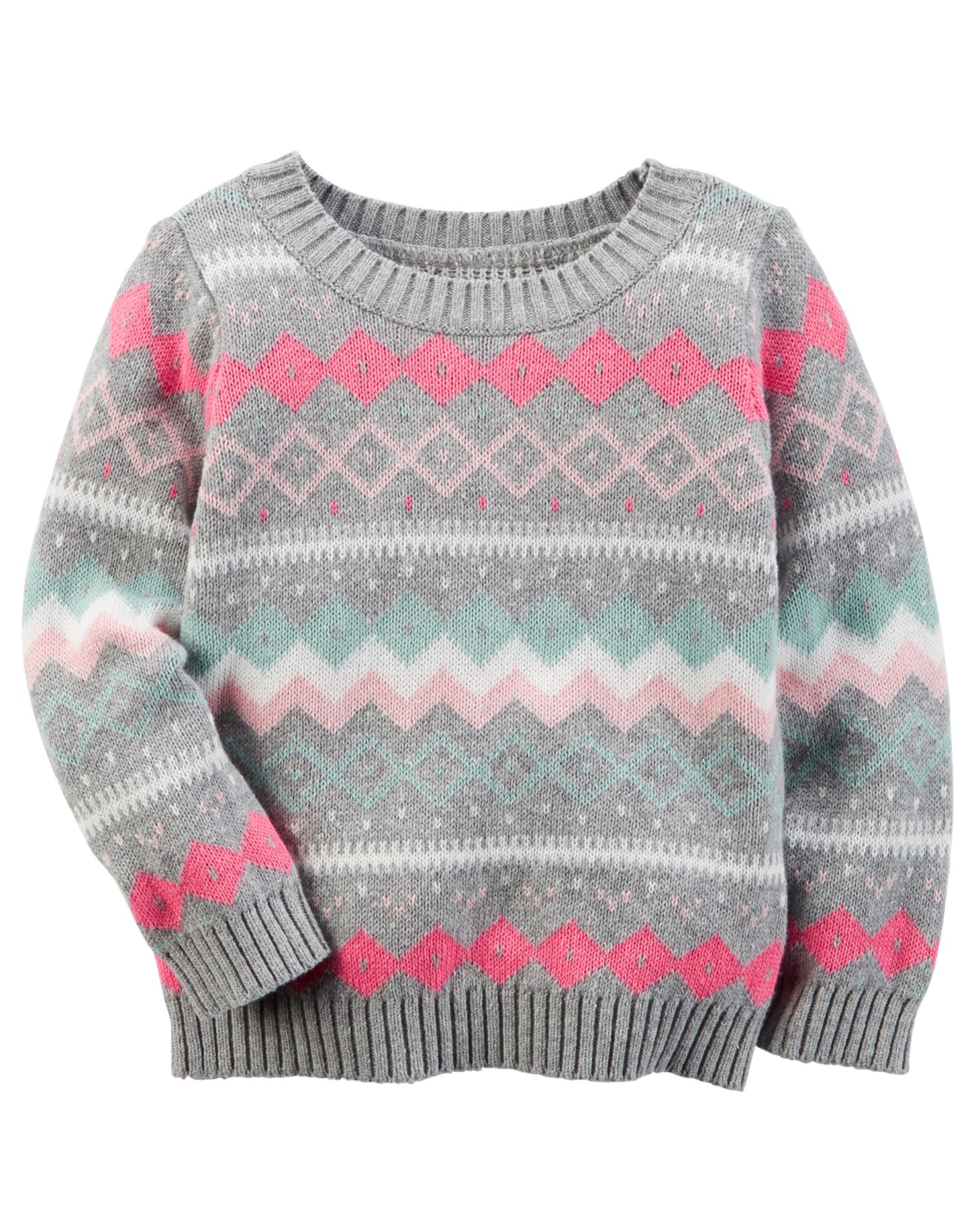Carter's Toddler Girls' Sweater - Geometric