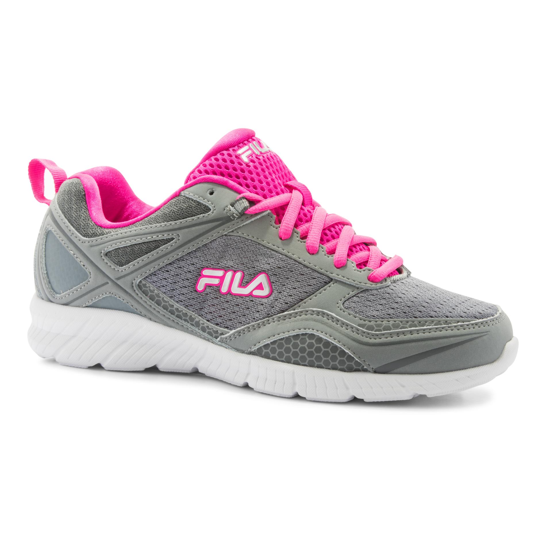Fila Women's Speedway Gray/Pink Athletic Shoe