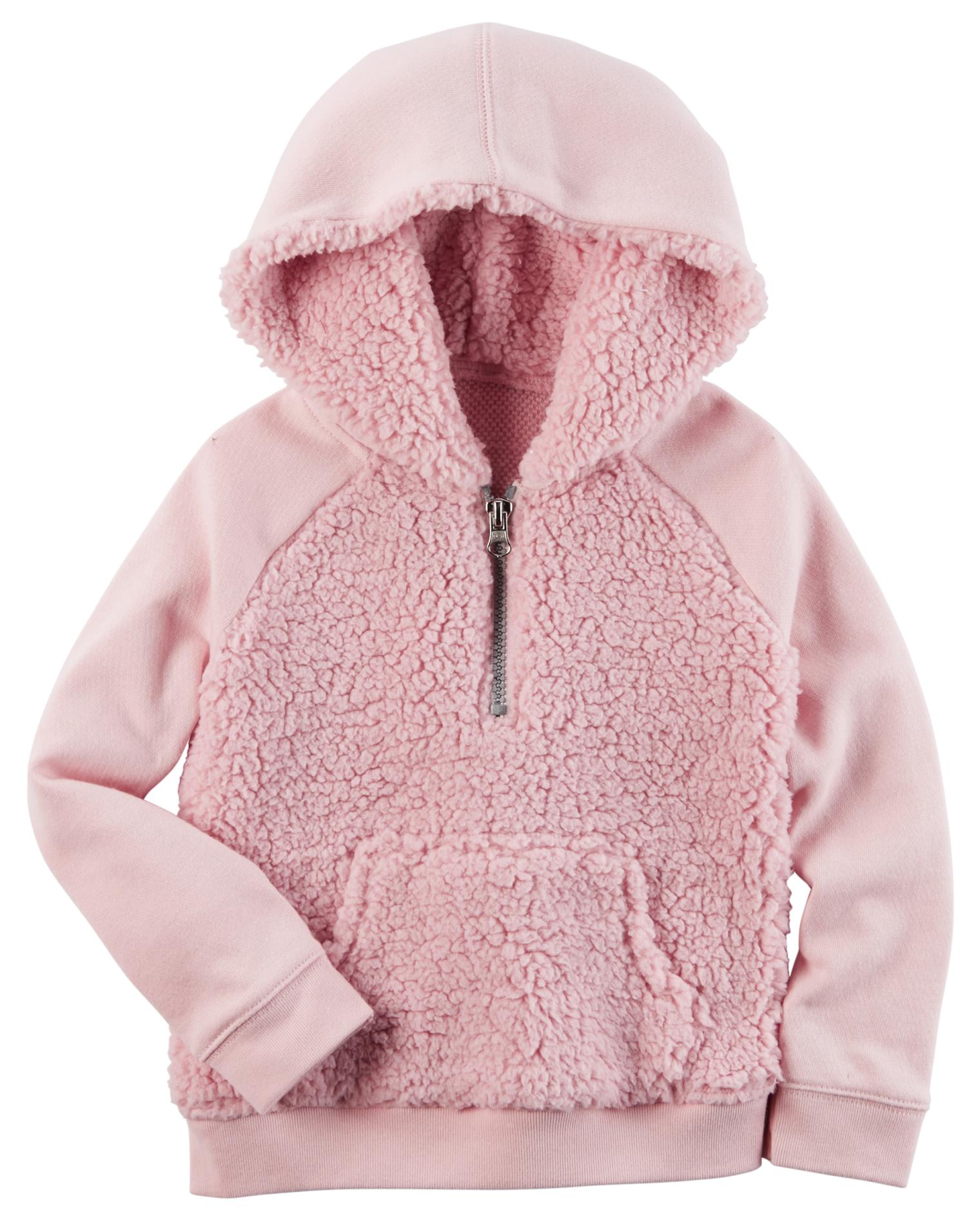Carter's Toddler Girls' French Terry Knit Hooded Sweatshirt