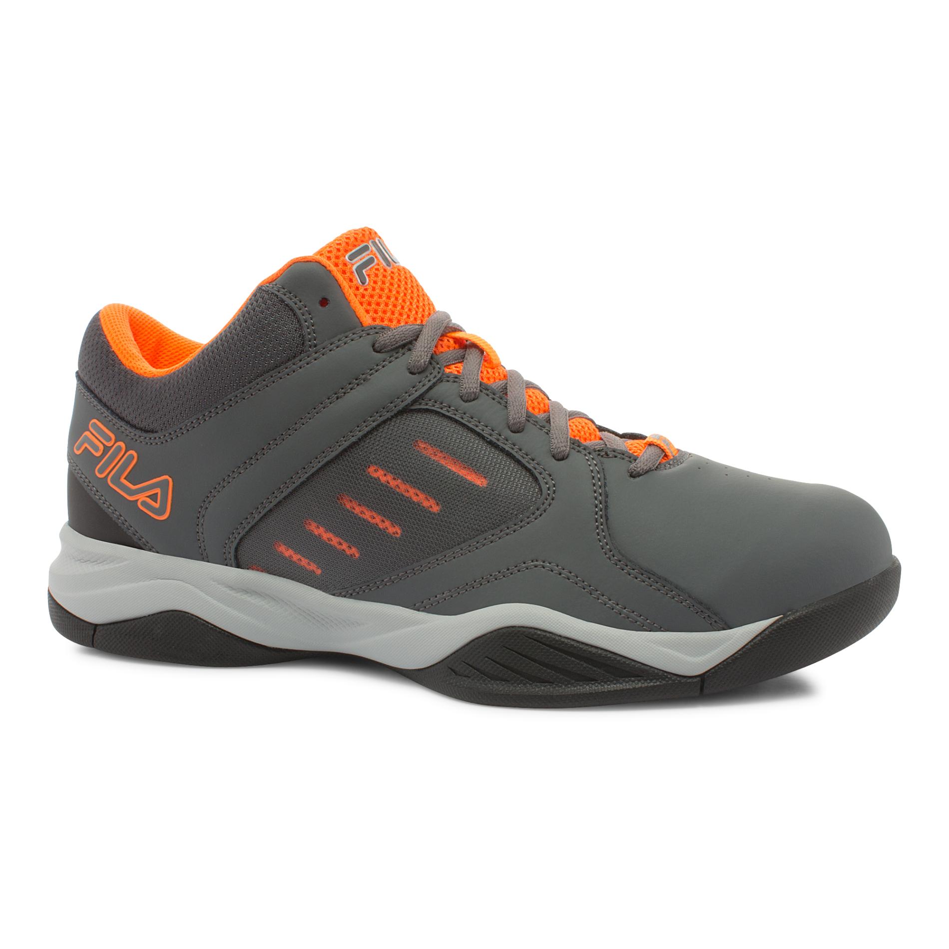Fila Men's Bank Sneaker - Gray/Orange