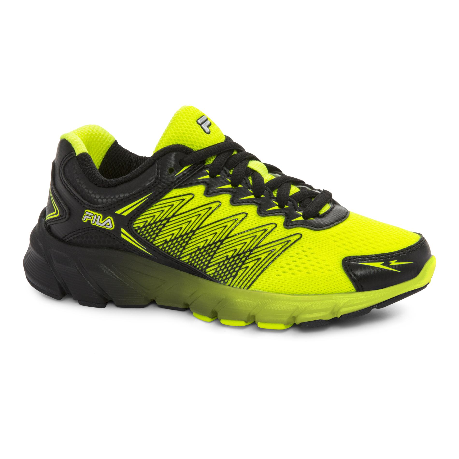 Fila Boys' Speedcross Neon Yellow/Black Athletic Shoe