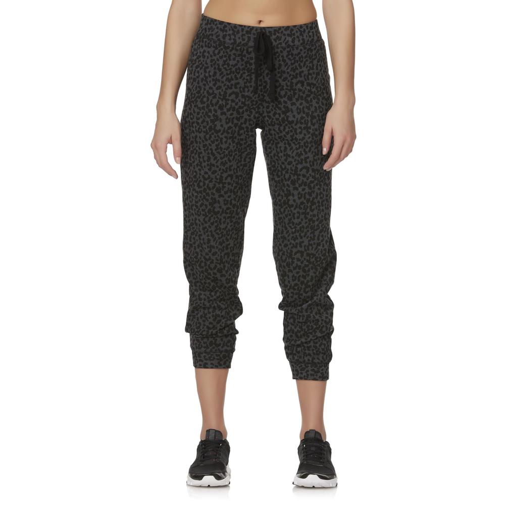 Everlast&reg; Women's Jogger Pants - Leopard Print