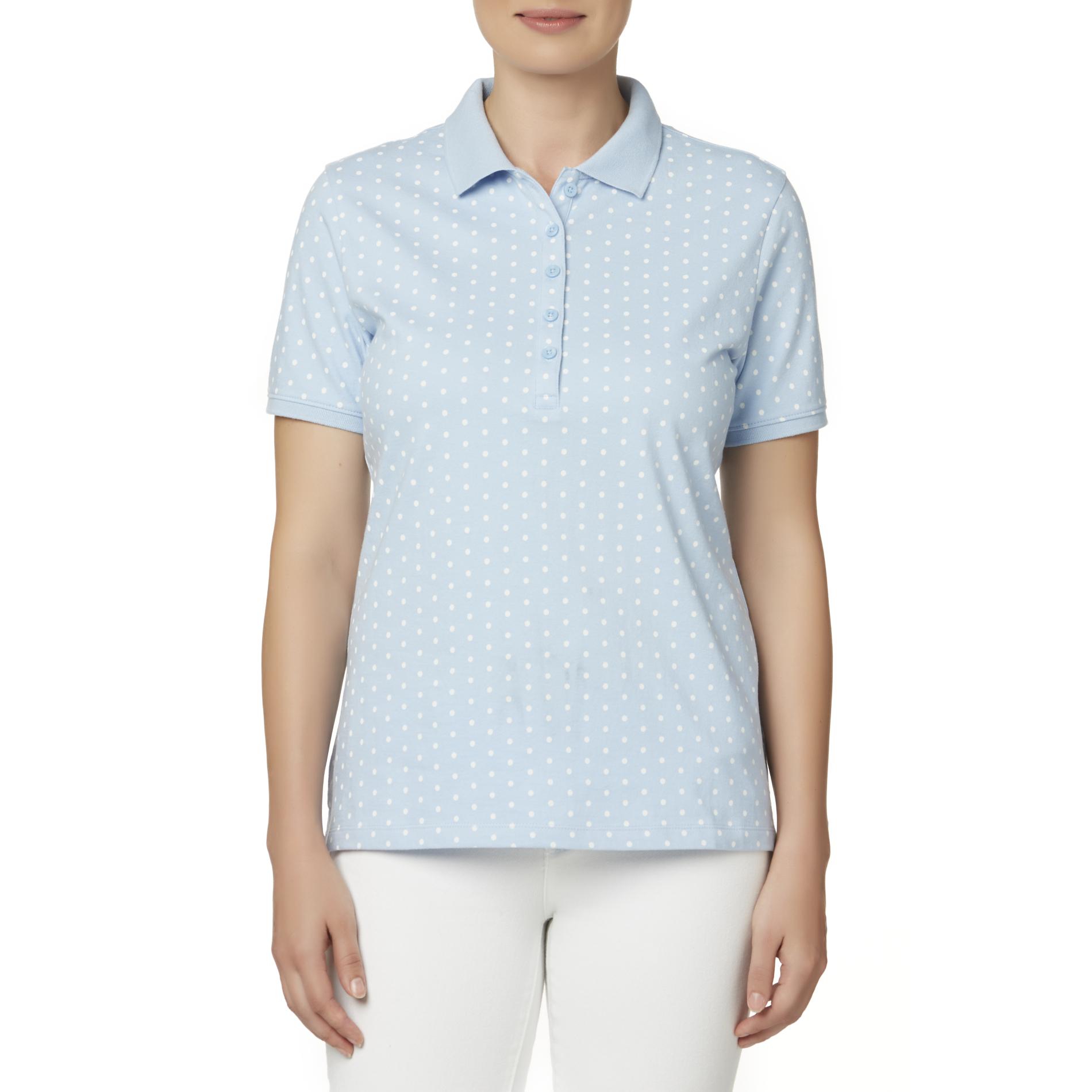 Laura Scott Women's Polo Shirt - Polka Dot