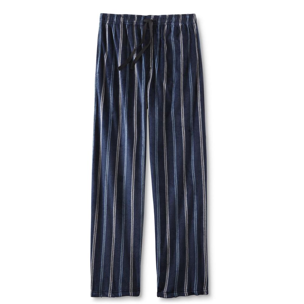 Joe Boxer Men's Fleece Pajama Pants - Pinstriped