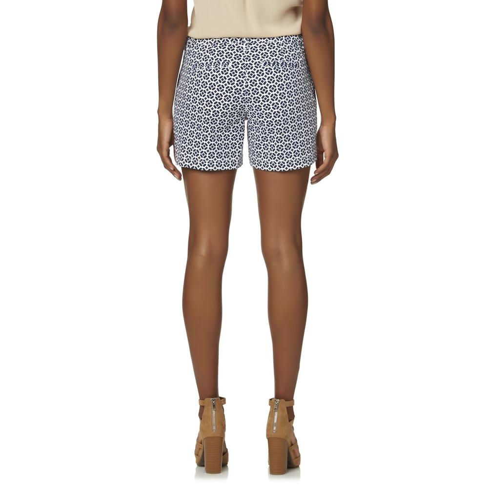 Attention Women's Twill Shorts - Geometric
