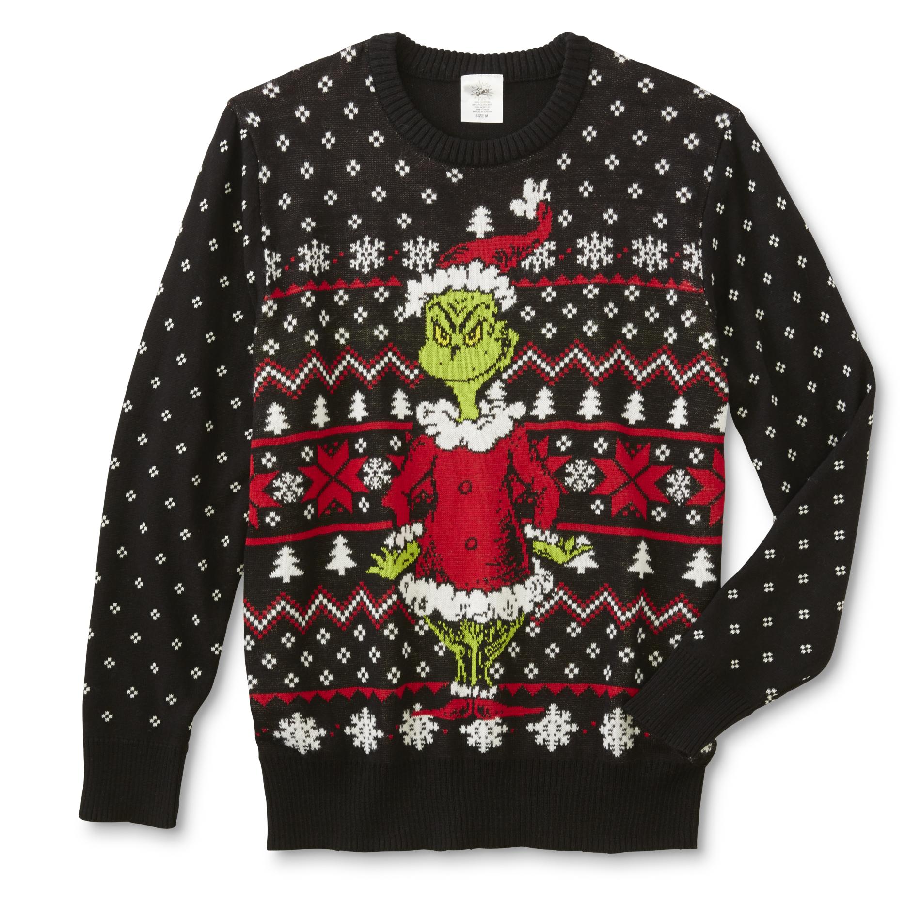Grinch Young Men's Ugly Christmas Sweater