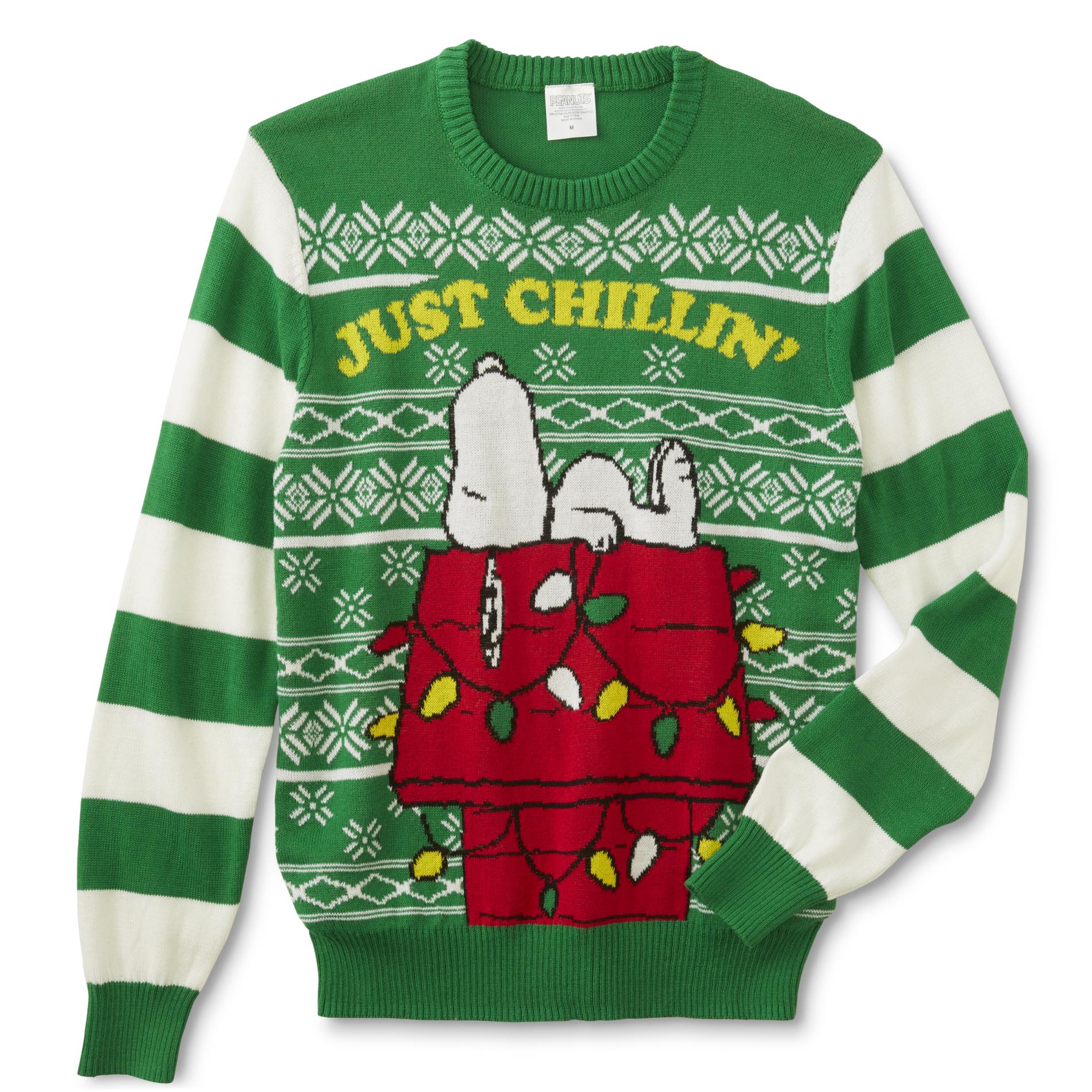 Peanuts By Schulz Snoopy Young Men's Ugly Christmas Sweater