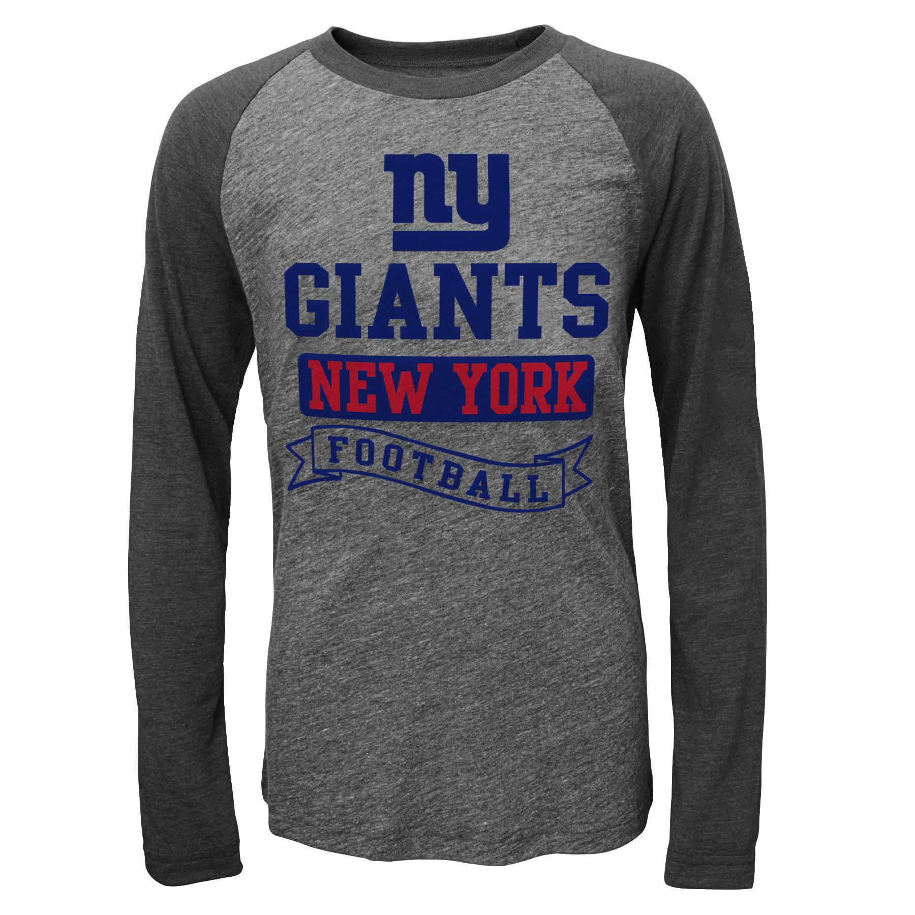 NFL Boys' Raglan T-Shirt - New York Giants