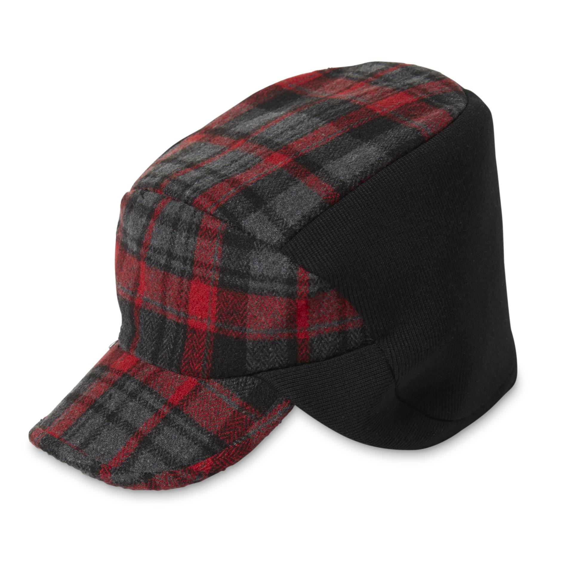 Dockers Men's Wool-Blend Ear Warmer Hat - Plaid