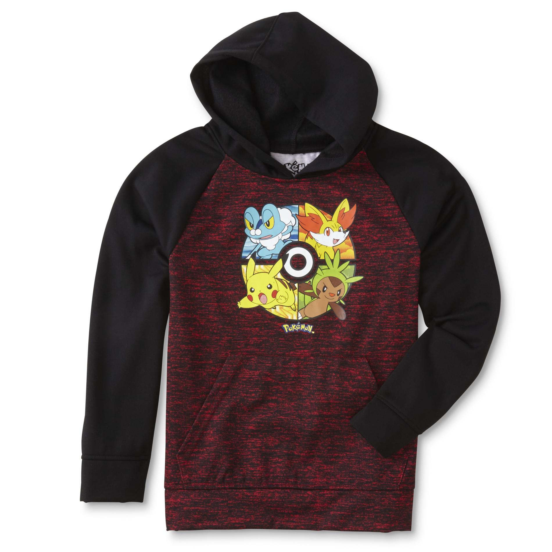 Nintendo Pokemon Boys' Hooded Sweatshirt - Space-Dyed