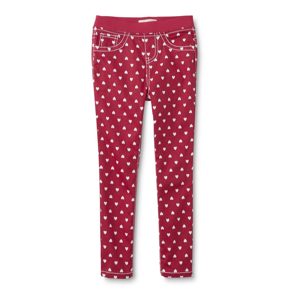 Toughskins Girls' Colored Jeggings - Hearts