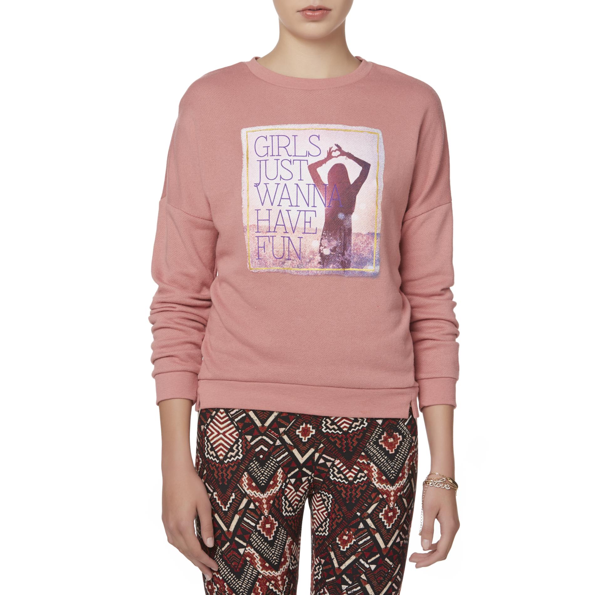 Bongo Juniors' Graphic Sweatshirt - Girls Just Wanna Have Fun