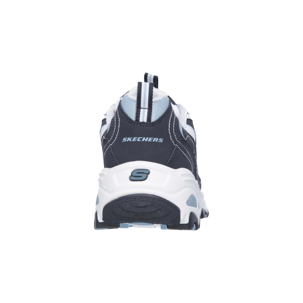 Skechers Women's D'Lites Biggest Fan Athletic Shoe Navy/White