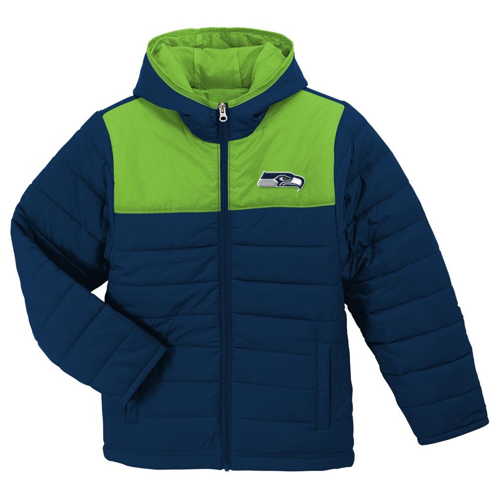NFL Boys' Quilted Jacket - Seattle Seahawks