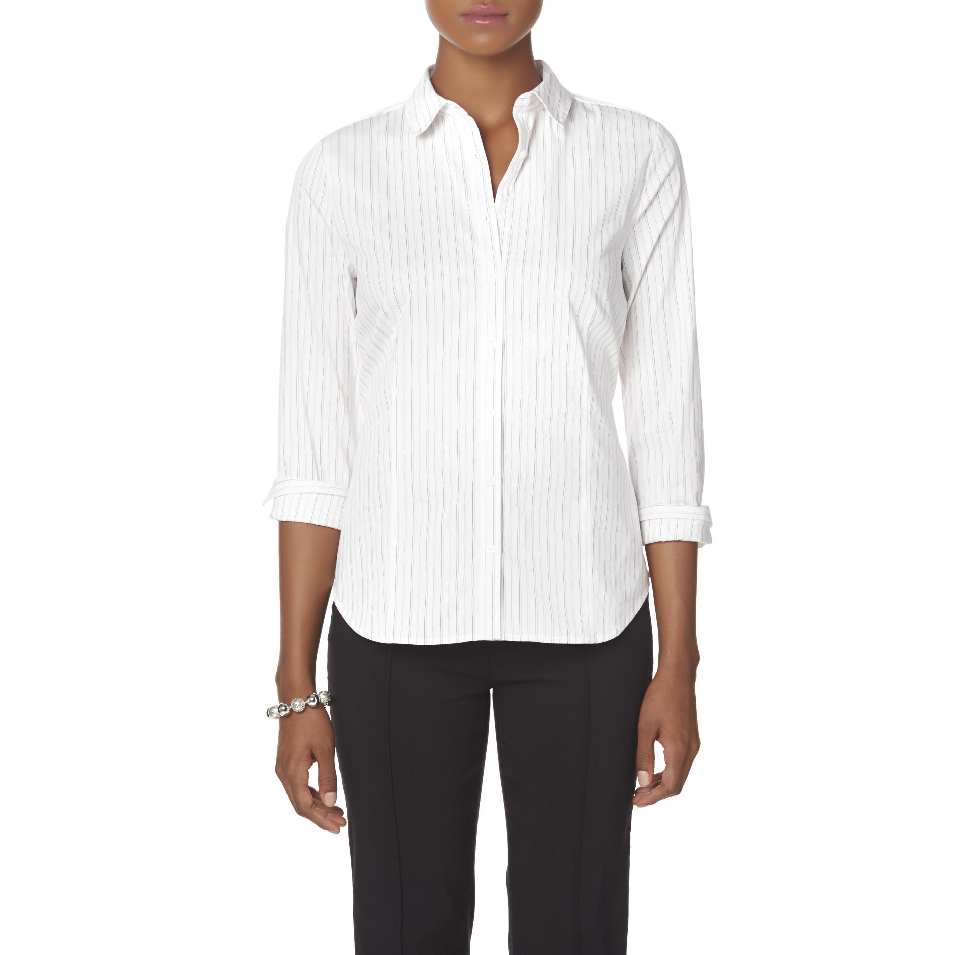 Covington Women's Fitted Blouse - Striped
