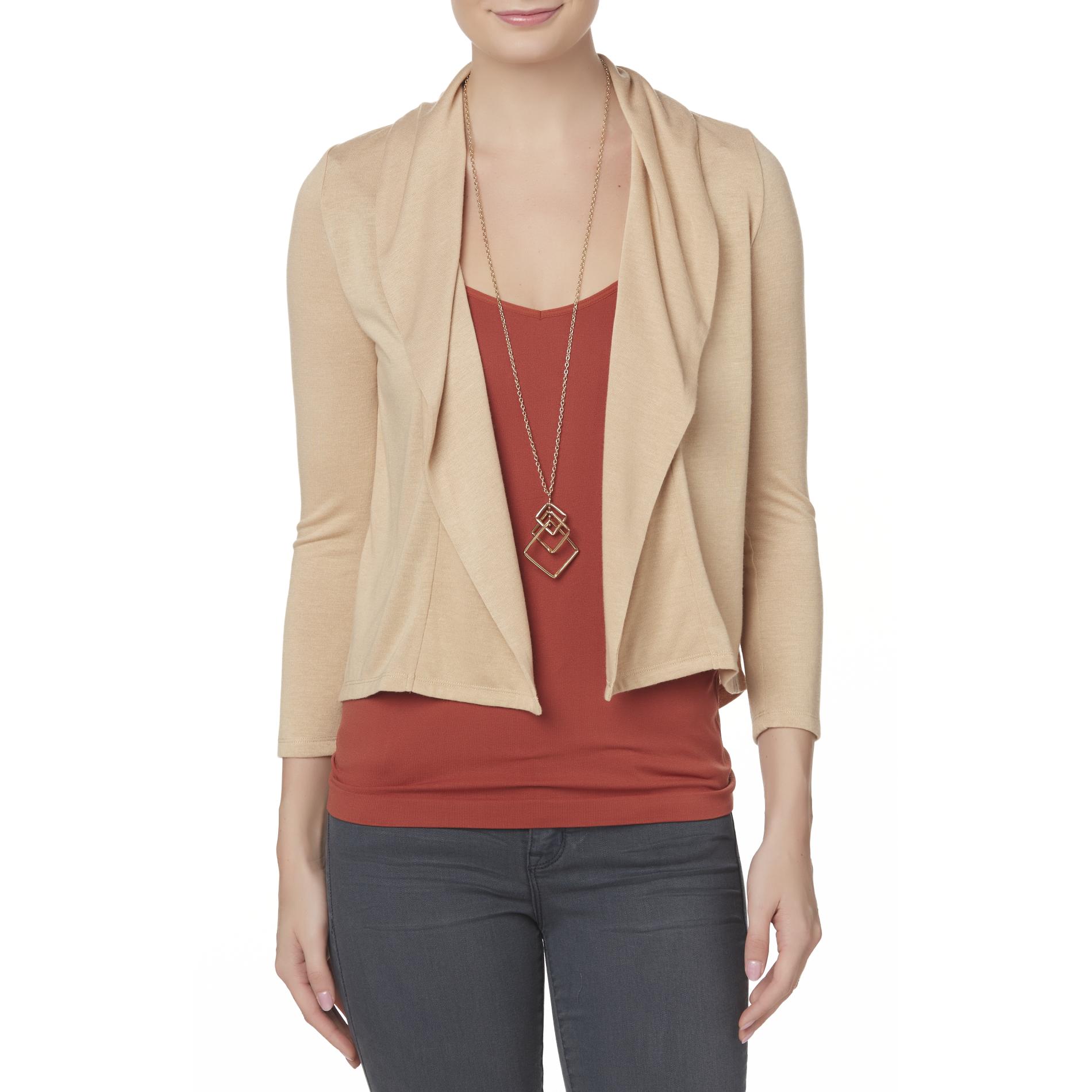 Simply Styled Girls' Open-Front Cardigan