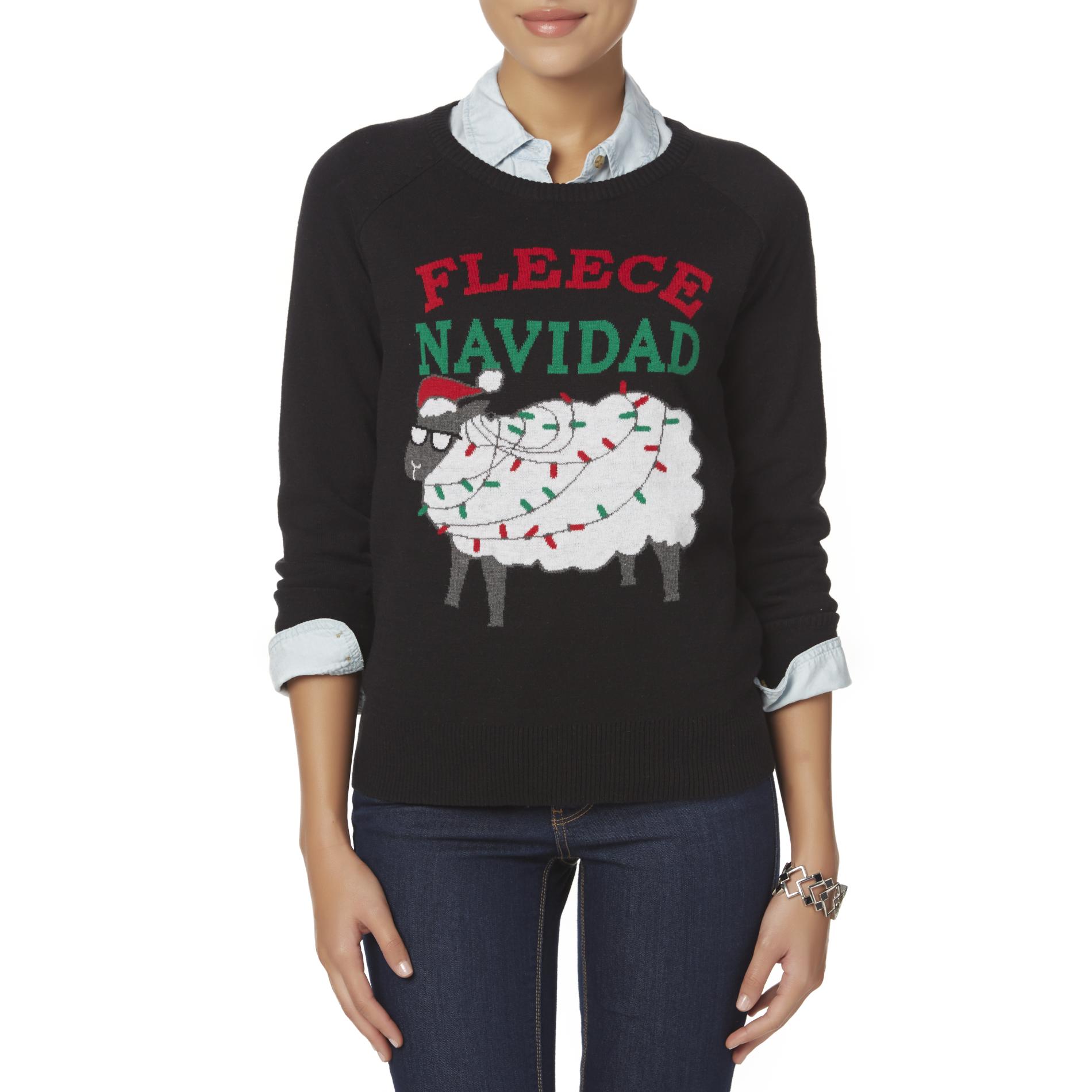 Hybrid Juniors' Christmas Sweater - Fleece Navidad