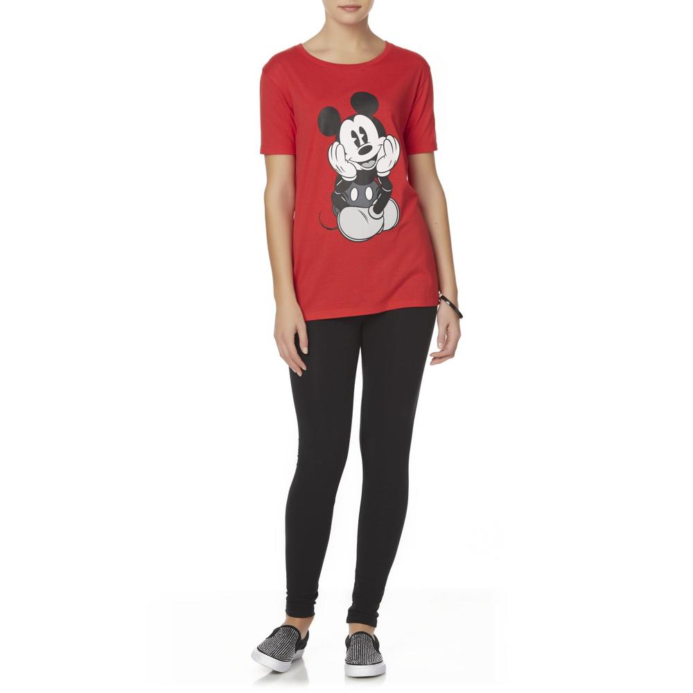Disney Mickey Mouse Juniors' Graphic T-Shirt & Leggings