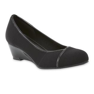 Laura Scott Women S Lena Comfort Wedge Pump Black