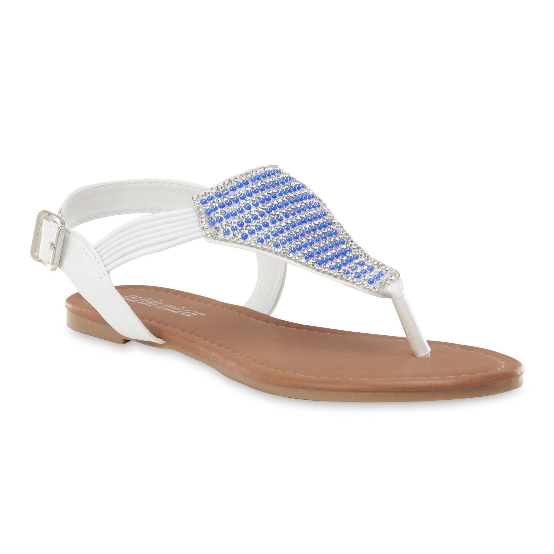 Olivia Miller Women's Avari Thong Sandal - White