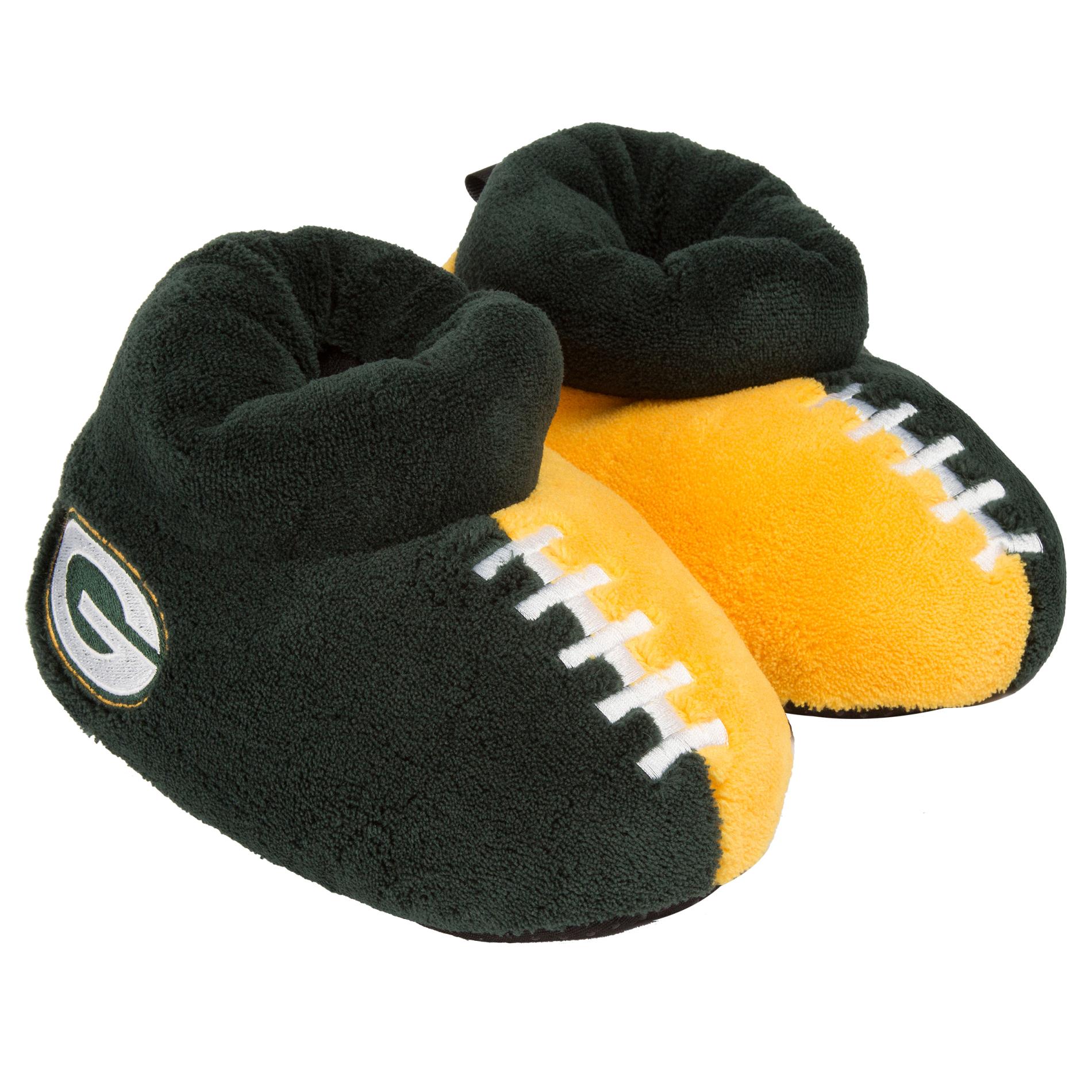 NFL Boys' Green Bay Packers Green/Yellow Slipper