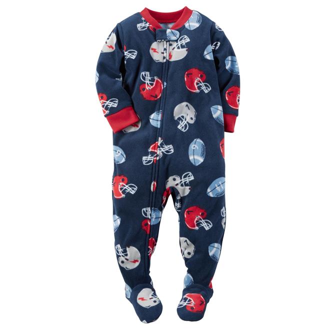 Carter's Infant & Toddler Boys' Fleece Sleeper Pajamas Football