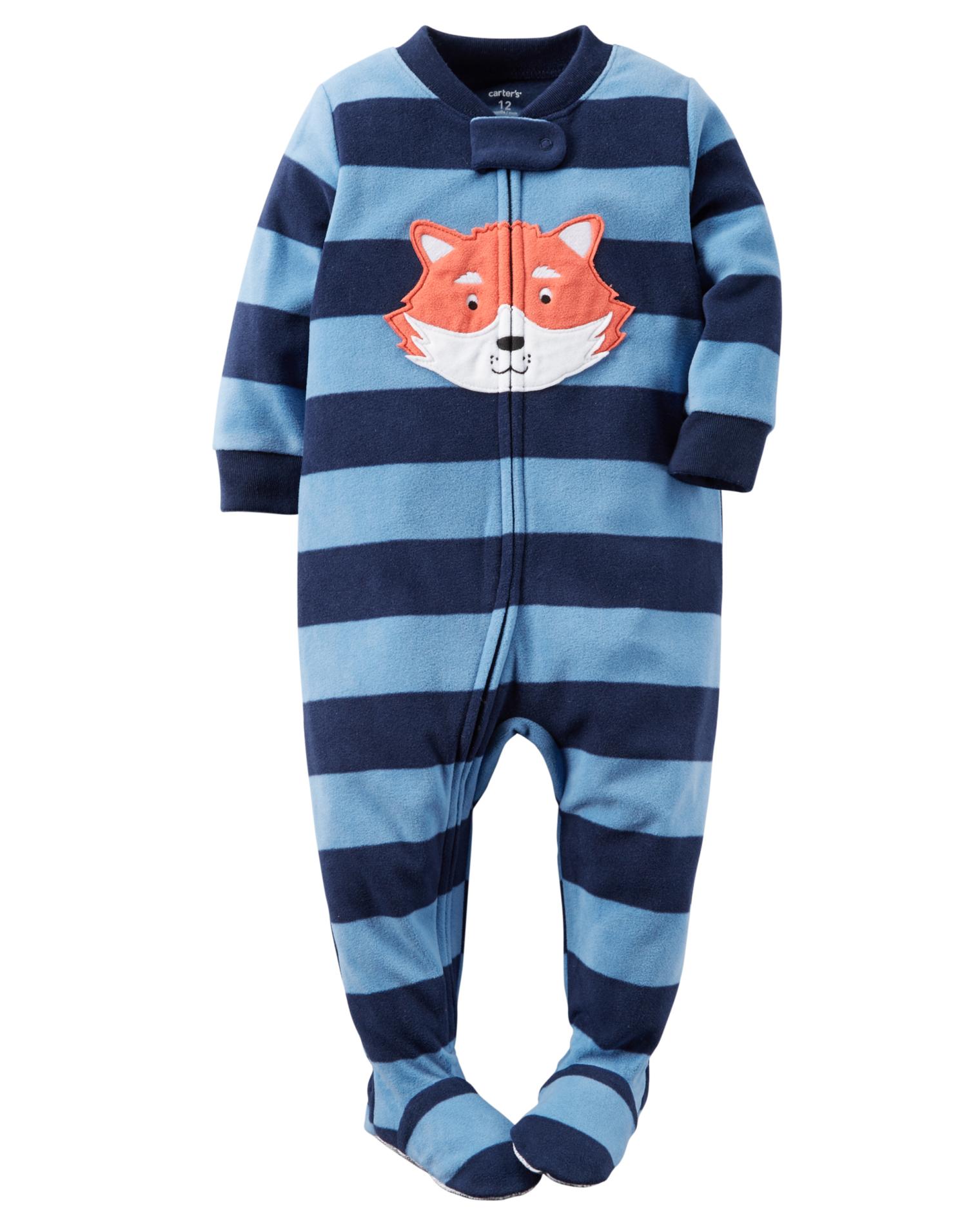 Carter's Infant & Toddler Boys' Fleece Sleeper Pajamas - Fox