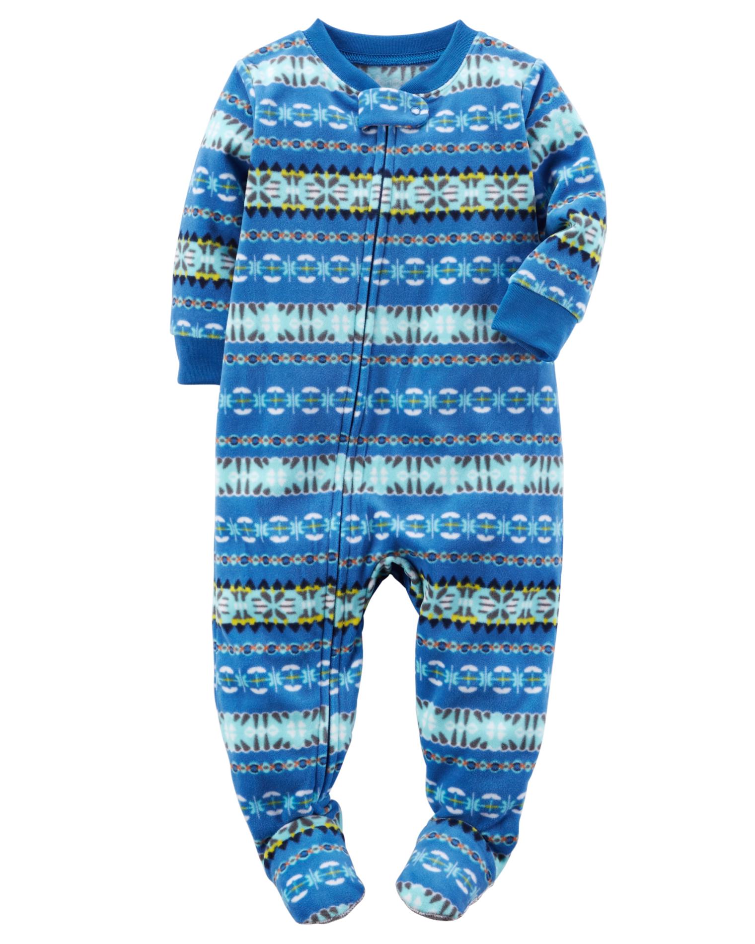 Carter's Infant & Toddler Boys' Fleece Sleeper Pajamas Fair Isle Sears