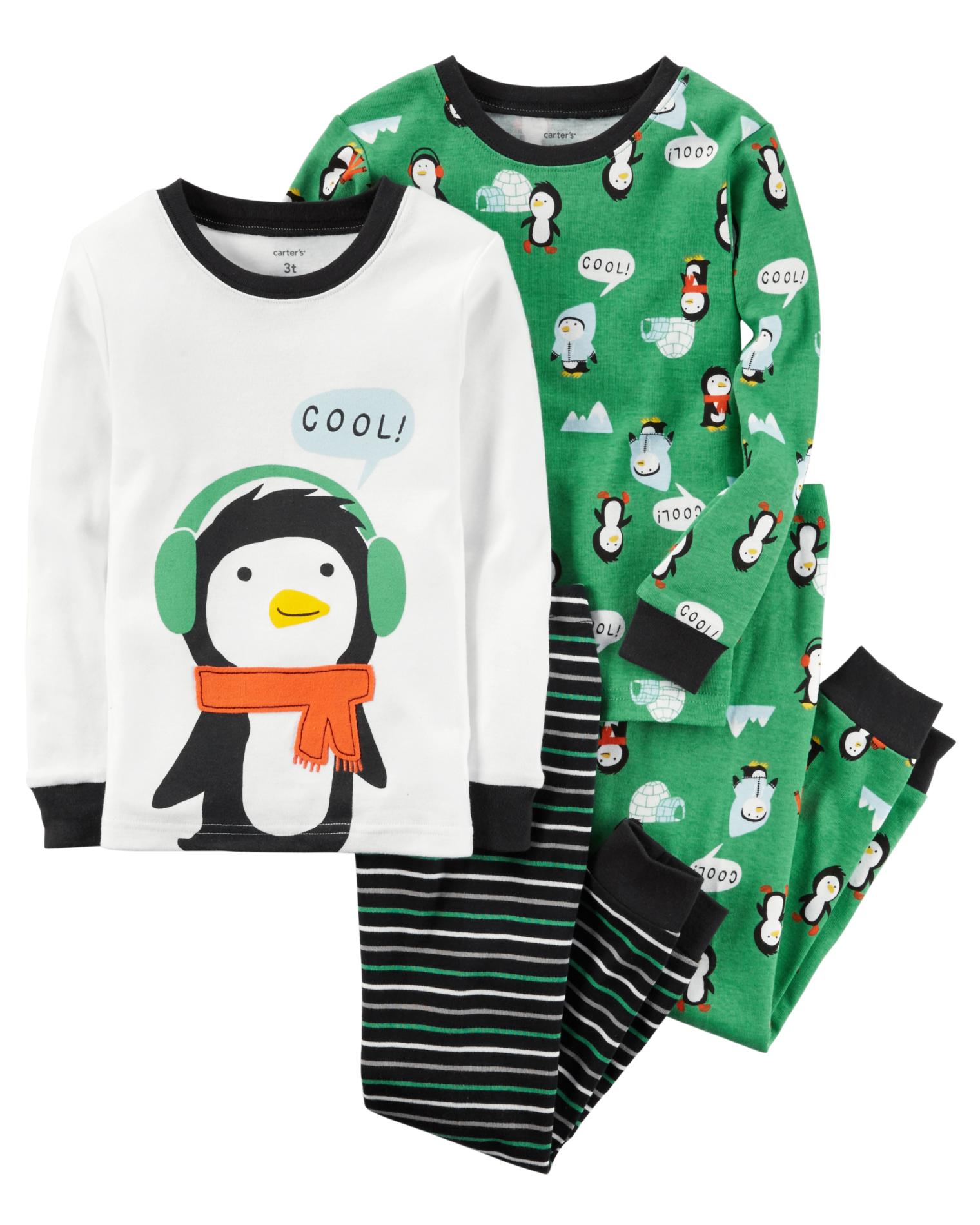 Carter's Infant & Toddler Boys' 2-Pairs Pajamas - Penguin