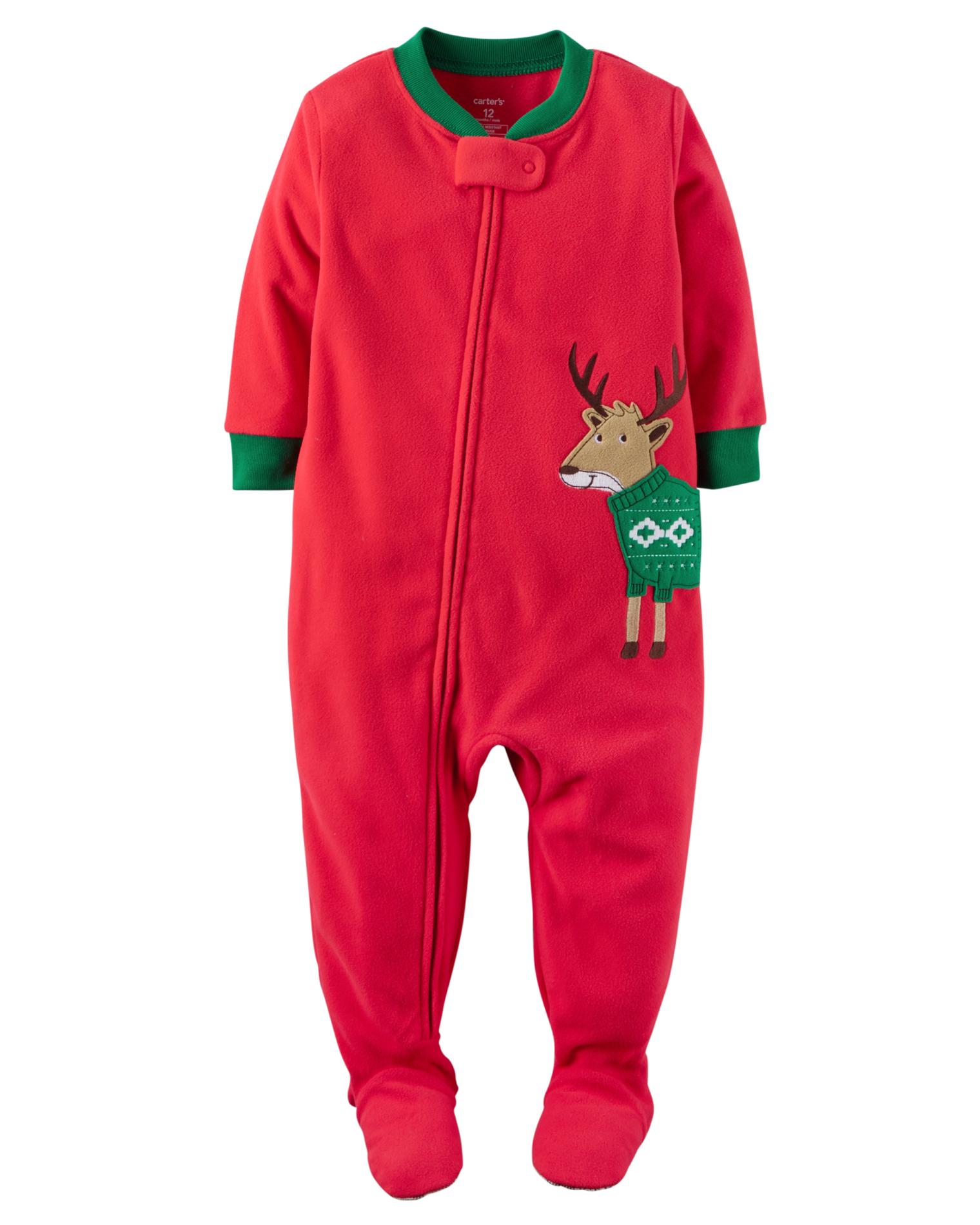 Carter’s® Infant Boys' Fleece Sleeper Pajamas Reindeer Shop Your Way Online Shopping & Earn