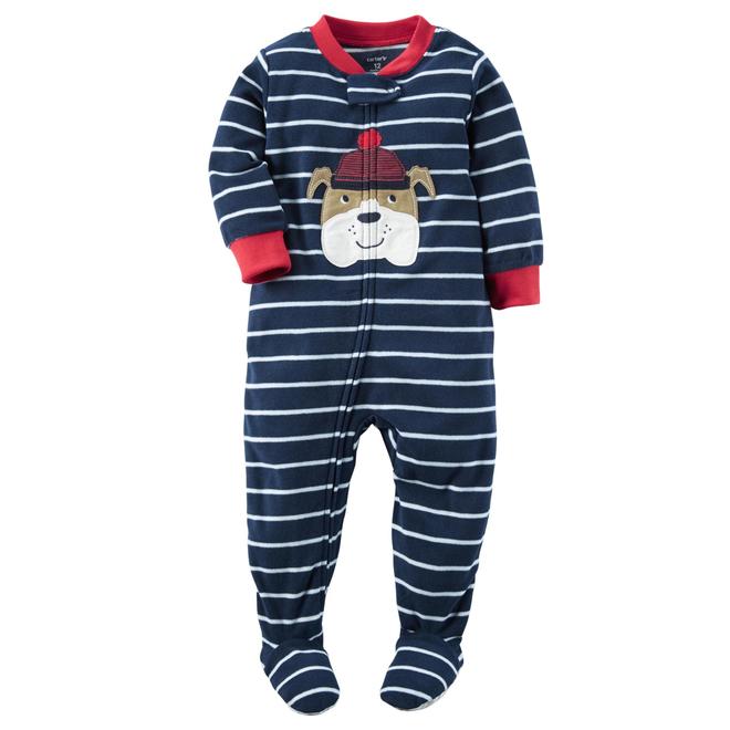 Carter's Infant & Toddler Boys' Fleece Sleeper Pajamas Bulldog