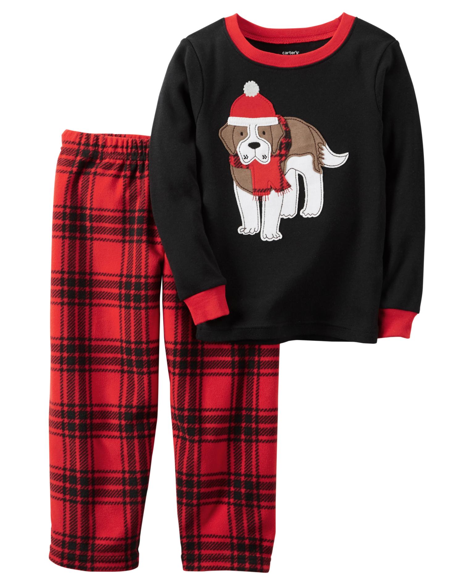 Carter's Infant & Toddler Boys' Fleece Christmas Pajamas Dog