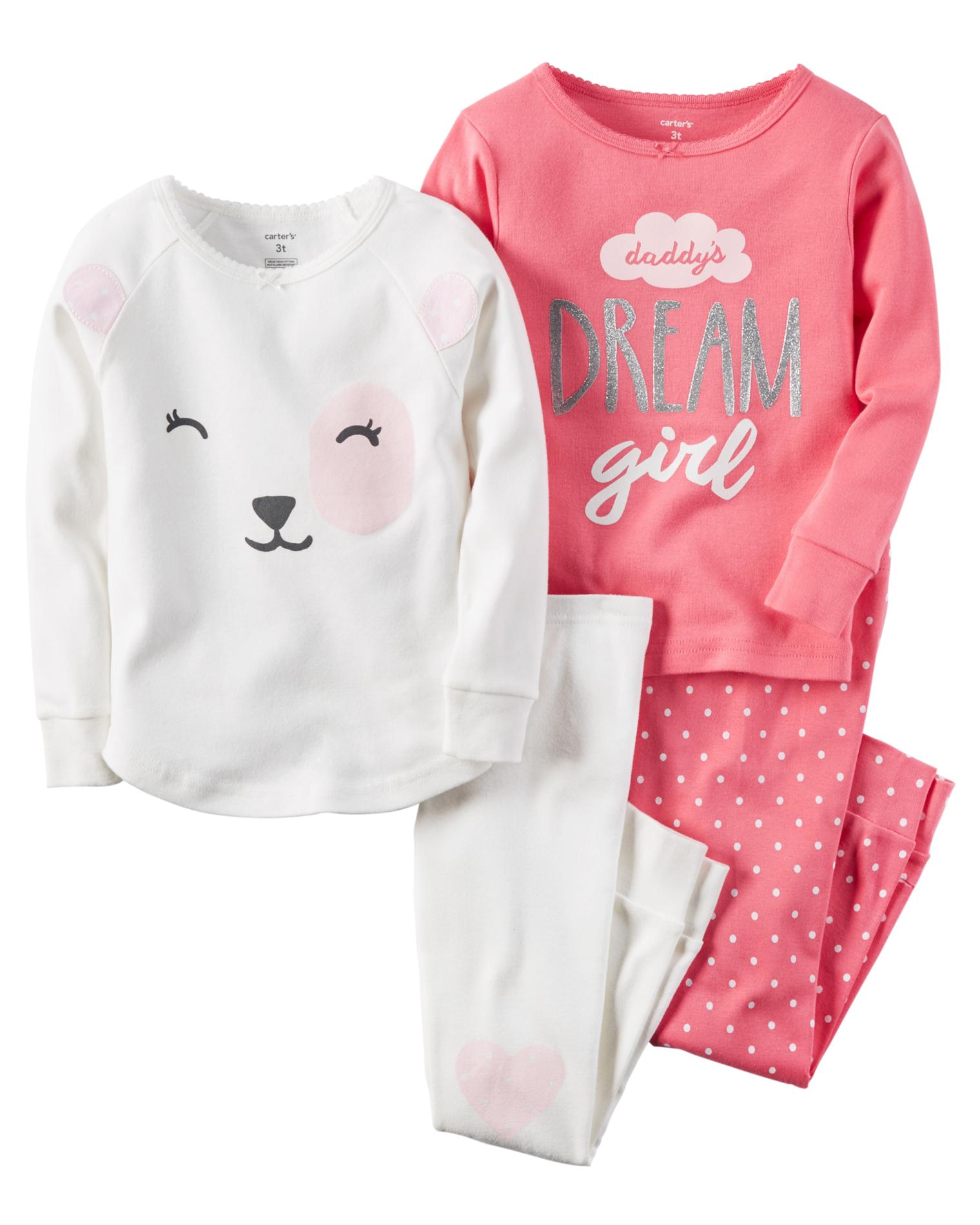 Carter's Infant & Toddler Girls' 2-Pairs Pajamas - Bear