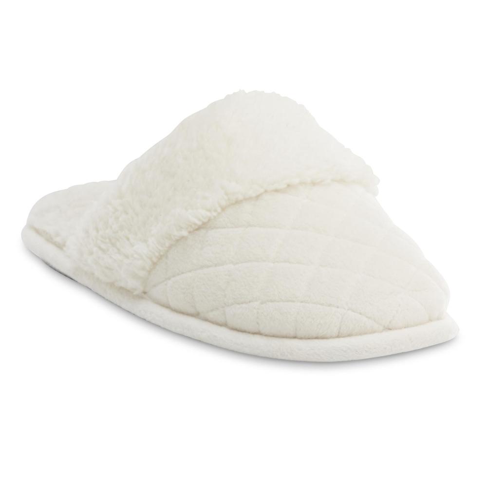 Dearfoams Women's Quilted Clog Slipper - Cream