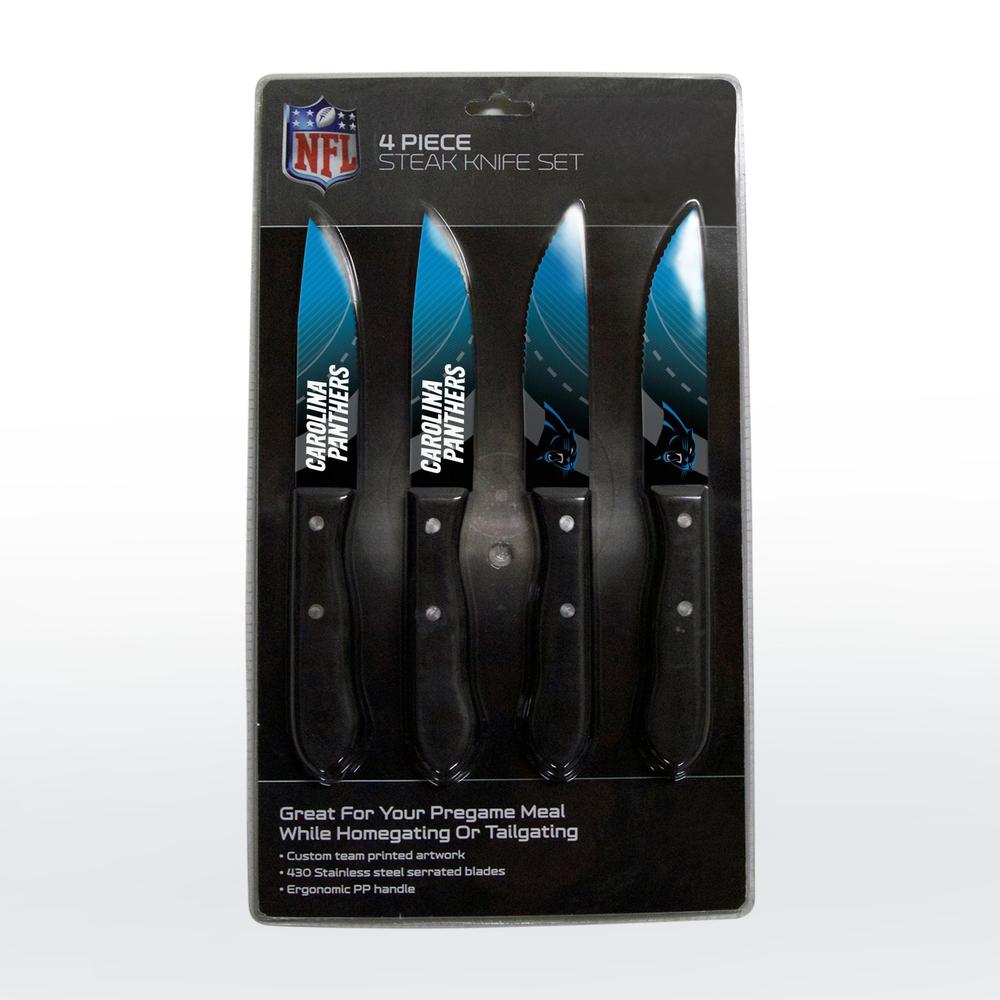 NFL 4-Piece Steak Knife Set - Carolina Panthers