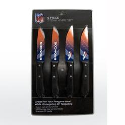 NFL The Sports Vault Denver Broncos Knife Set - Steak - 4 Pack