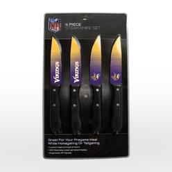 NFL The Sports Vault Minnesota Vikings Knife Set - Steak - 4 Pack