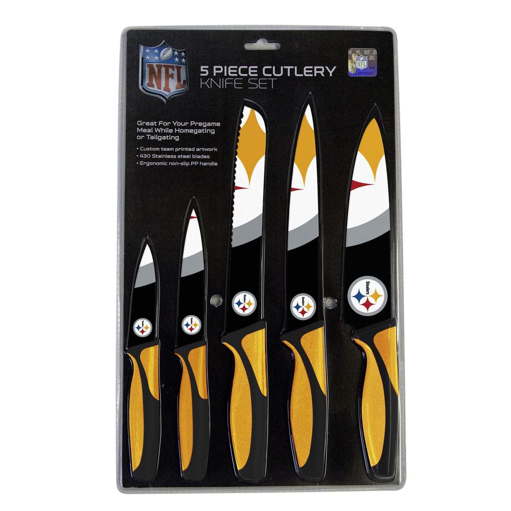 NFL 5-Piece Kitchen Knife Set - Pittsburgh Steelers