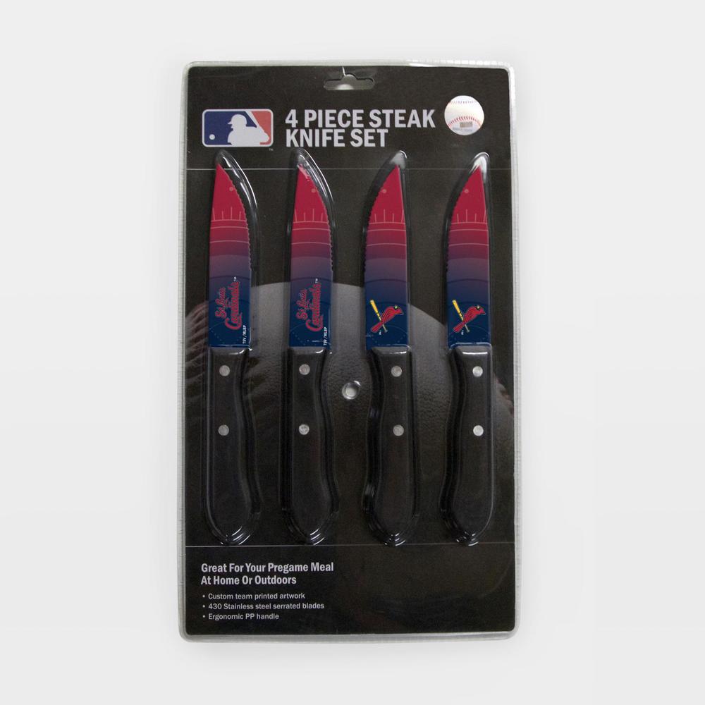 MLB 4-Piece Steak Knife Set - St. Louis Cardinals