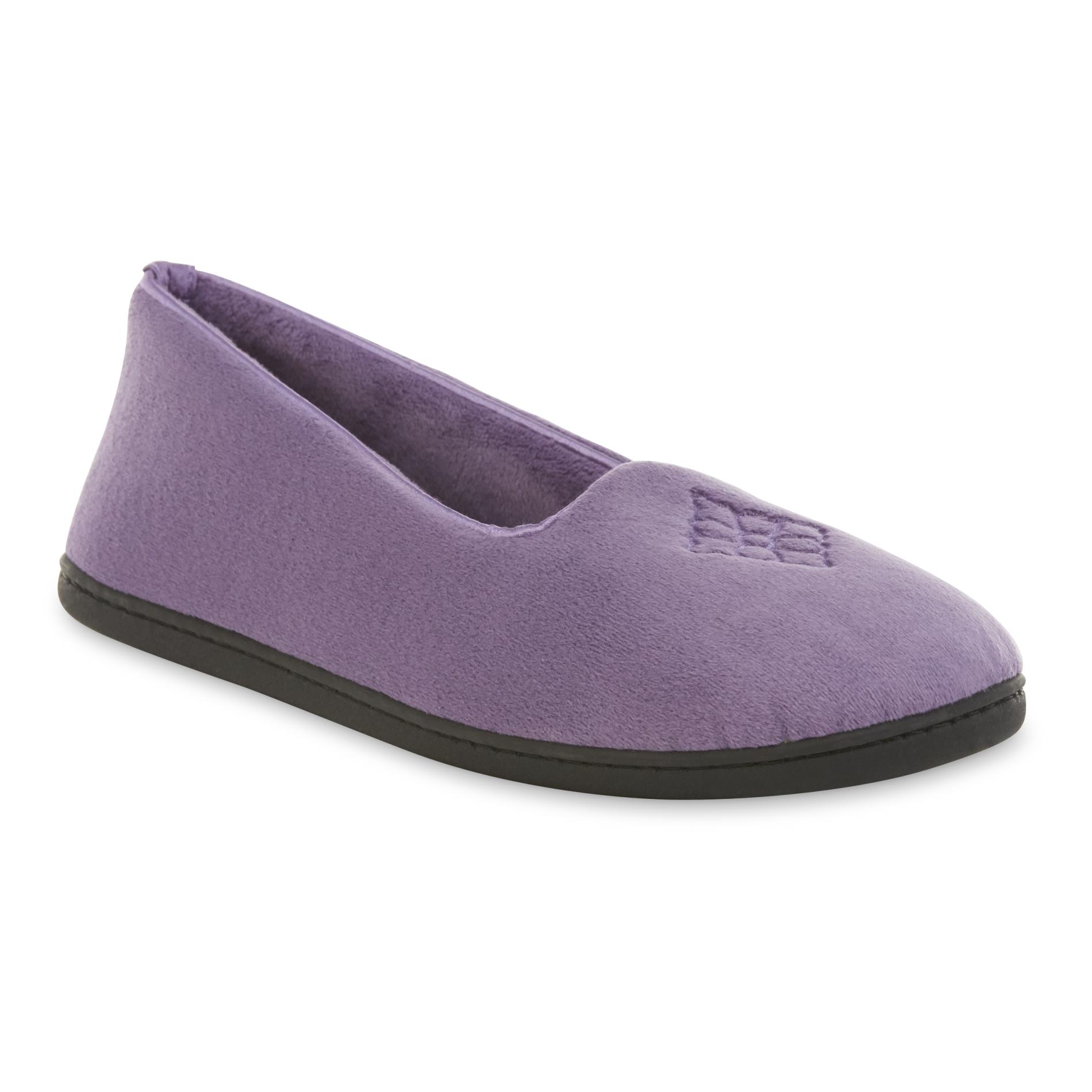 Dearfoams Women's Ellie Fluffy Snuggle Slippers – Machine Washable Closed-Back House Shoes | Cozy Indoor/Outdoor Slippers - View #12