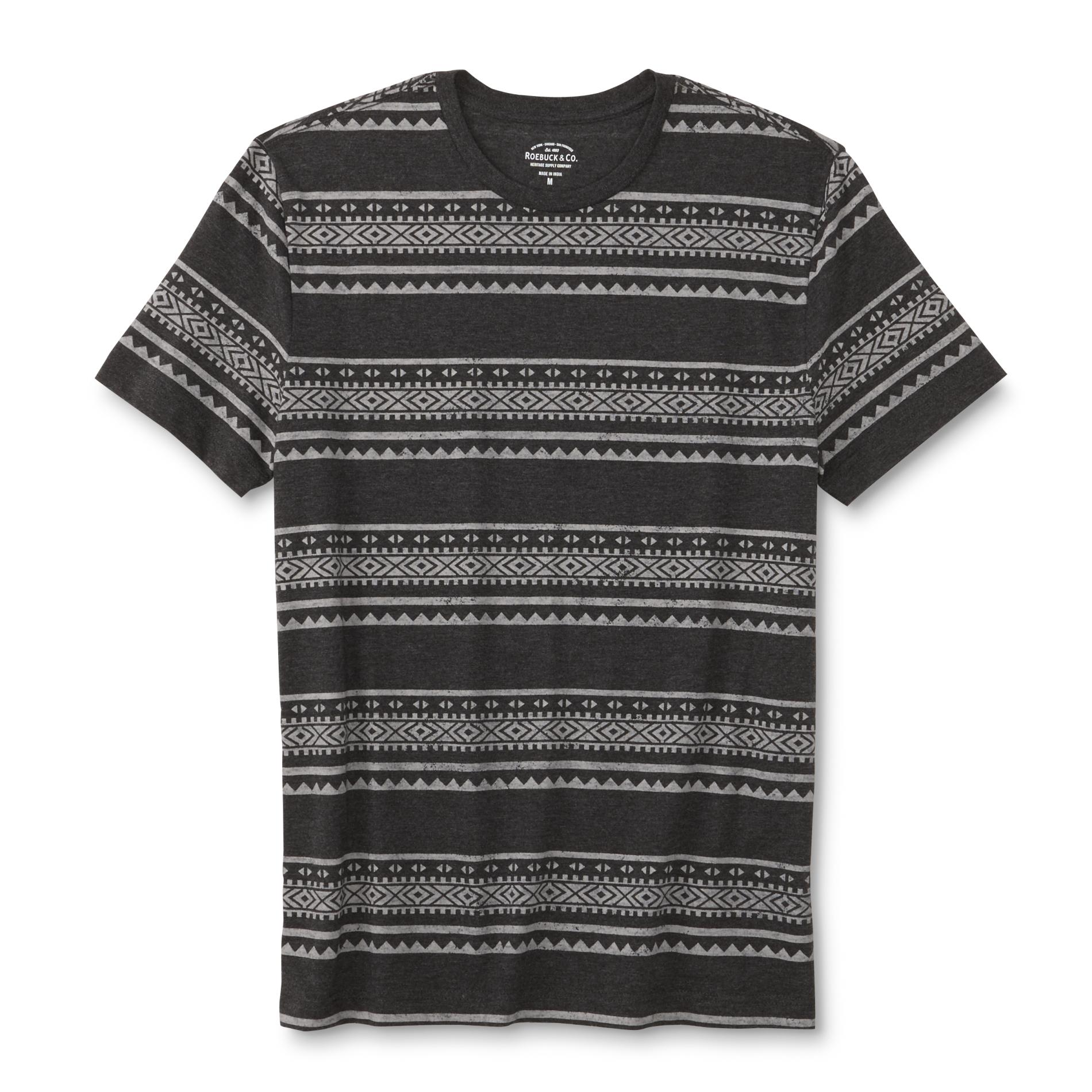 Roebuck & Co. Young Men's Graphic T-Shirt - Tribal Stripes