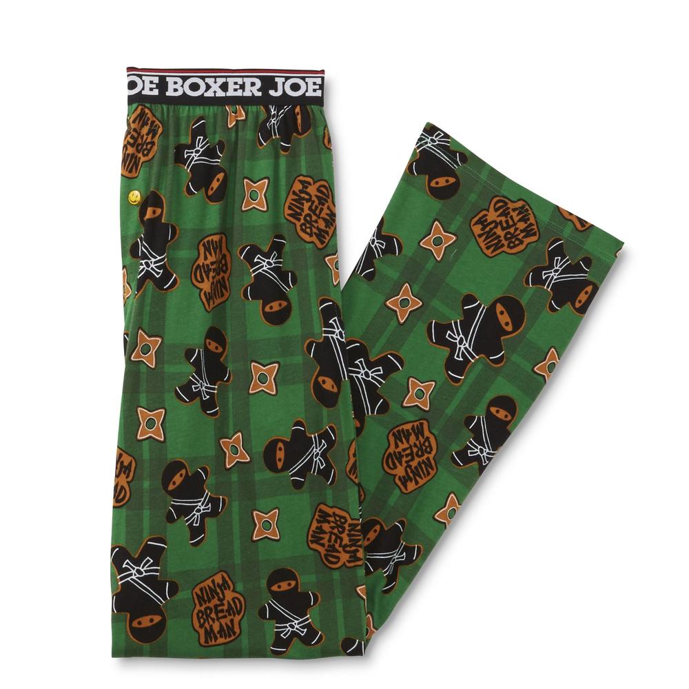 Joe Boxer Men's Knit Pajama Pants - Ninja Bread Man