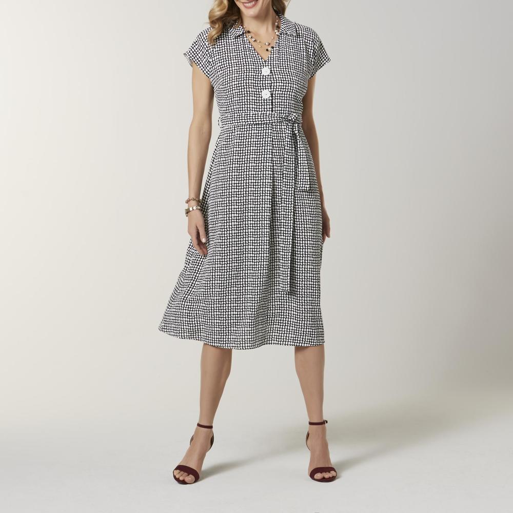 Jaclyn Smith Women's Shirtdress - Dots
