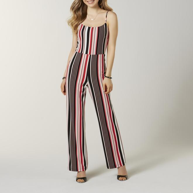 juniors sequin jumpsuit