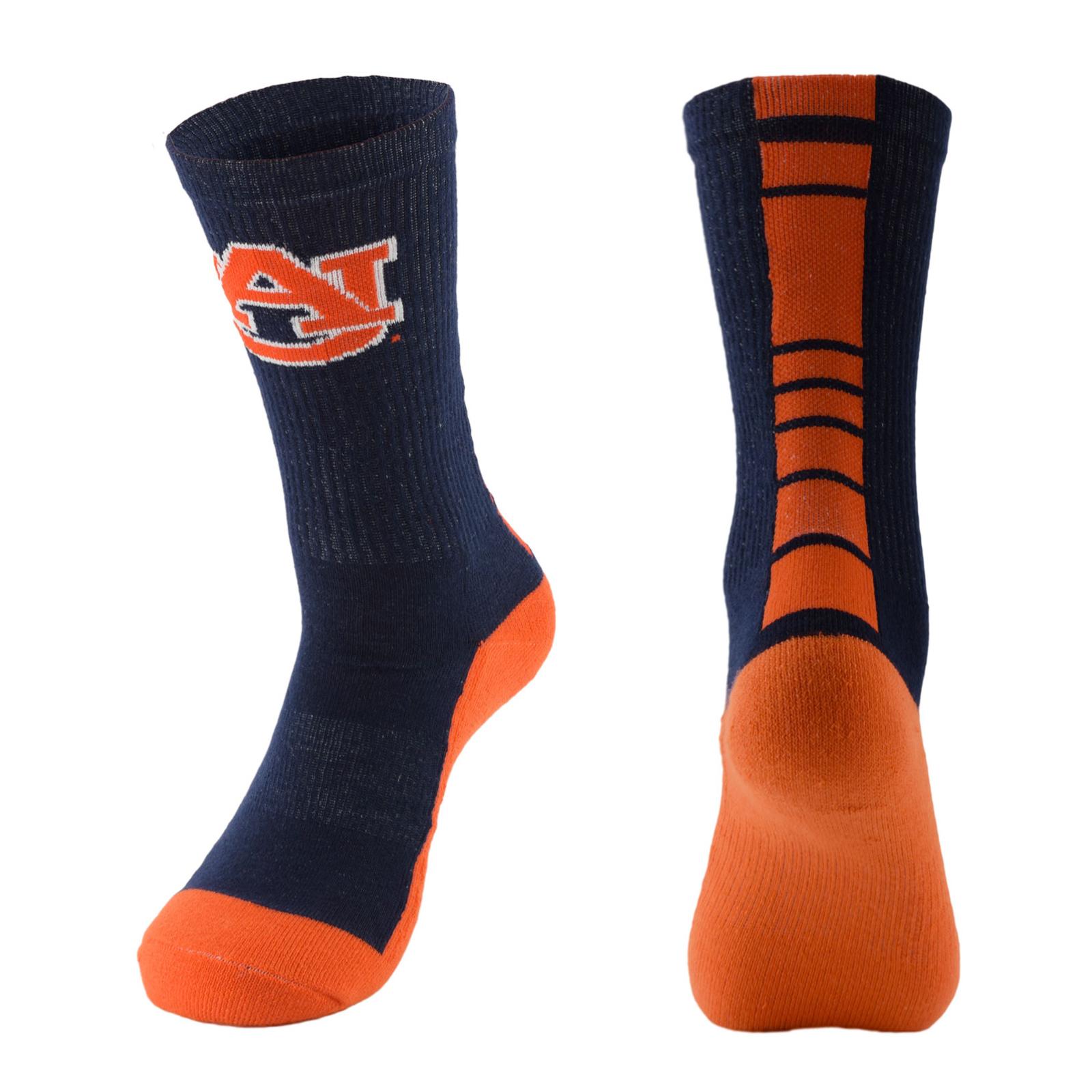 NCAA Men's Performance Crew Socks - Auburn Tigers