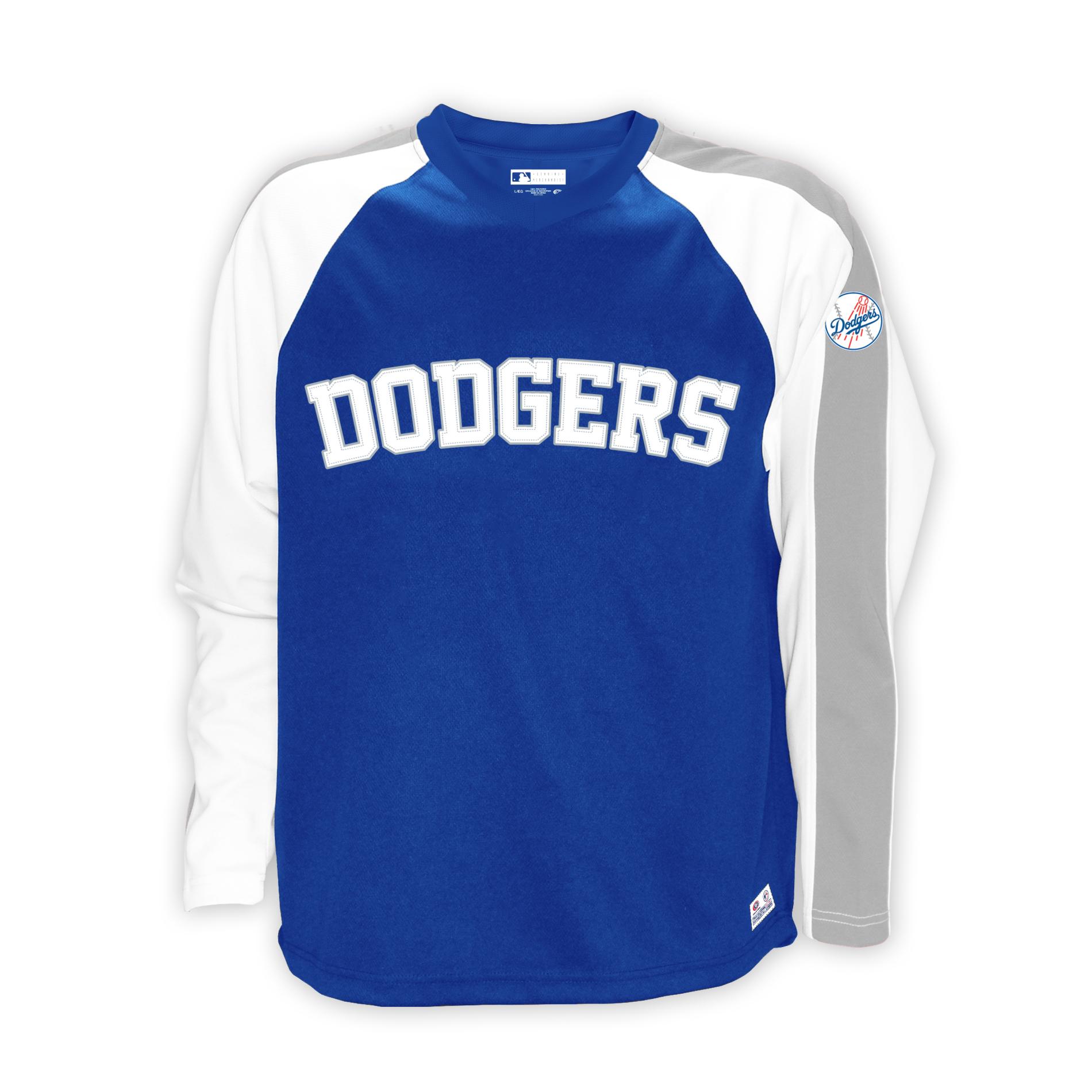 MLB Men's V-Neck Long-Sleeve T-Shirt - Los Angeles Dodgers