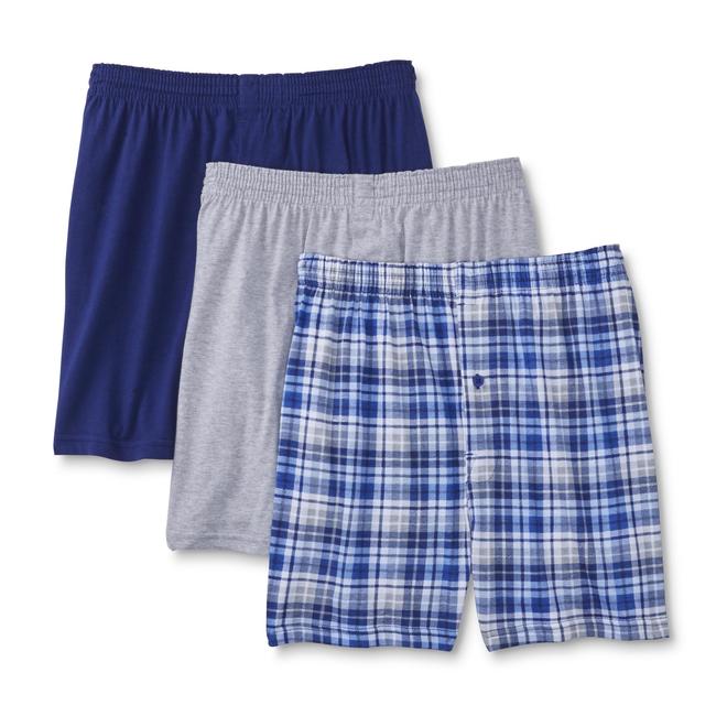 Simply Styled Men's 3-Pack Knit Boxer Shorts