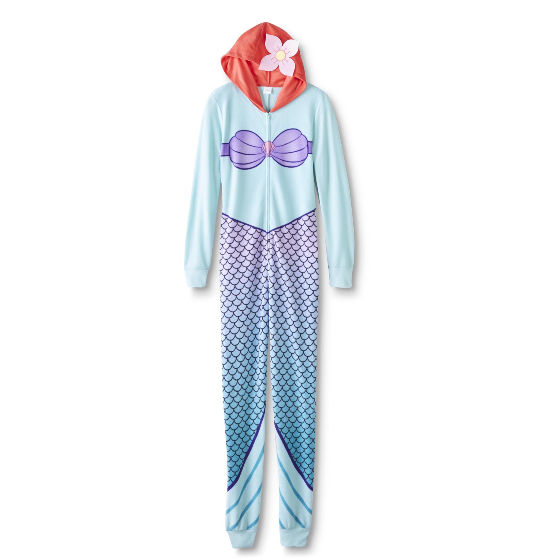 Disney The Little Mermaid Women's One-Piece Pajamas - Ariel